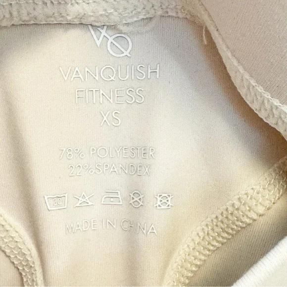 Vanquish Fitness Ivory Enhance Nude Biker Shorts Size XS - Picture 6 of 6